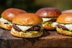 Smoked Lardo Steak Burgers