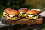 Smoked Lardo Steak Burgers