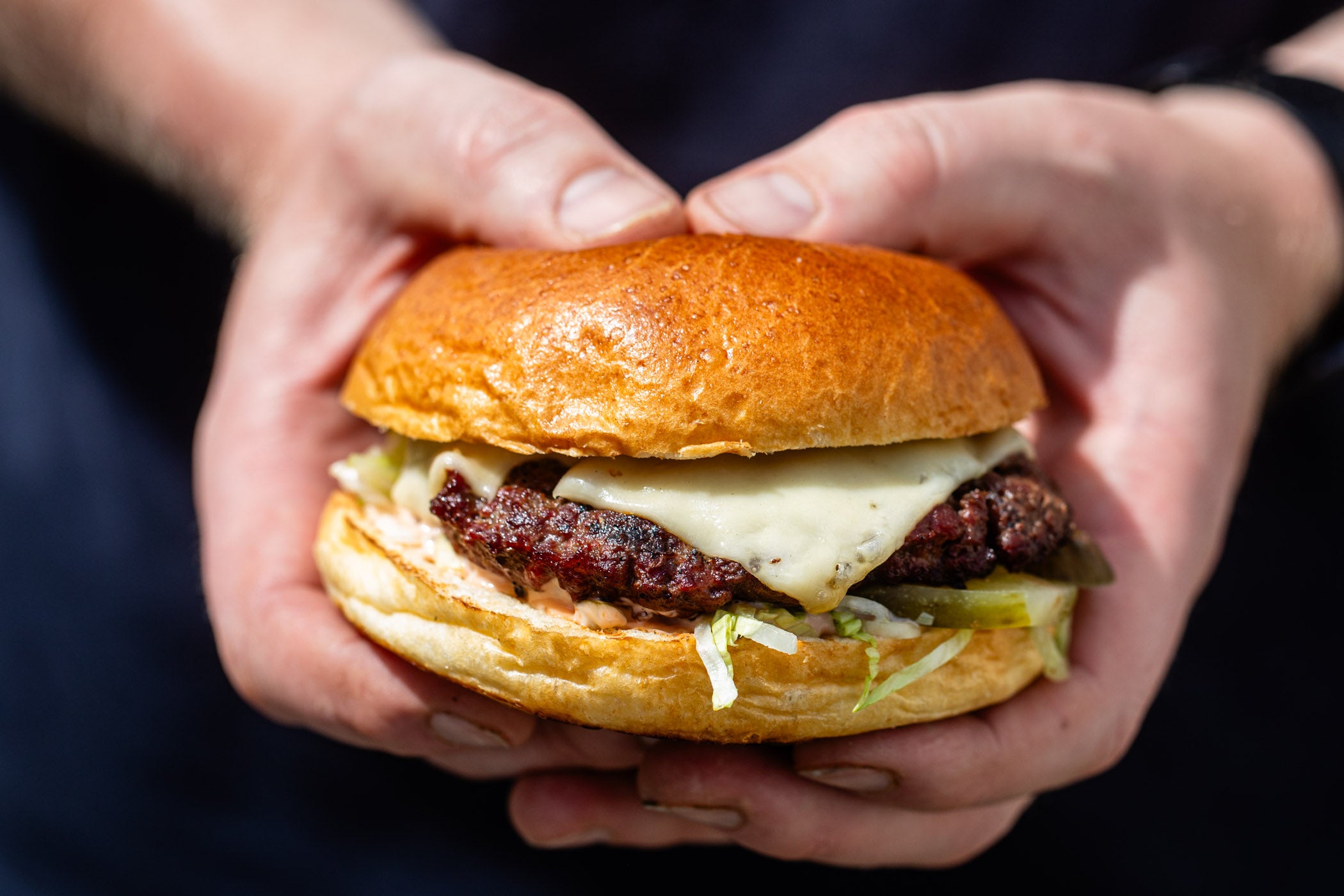 Smoked Lardo Steak Burgers
