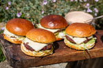 Smoked Lardo Steak Burgers
