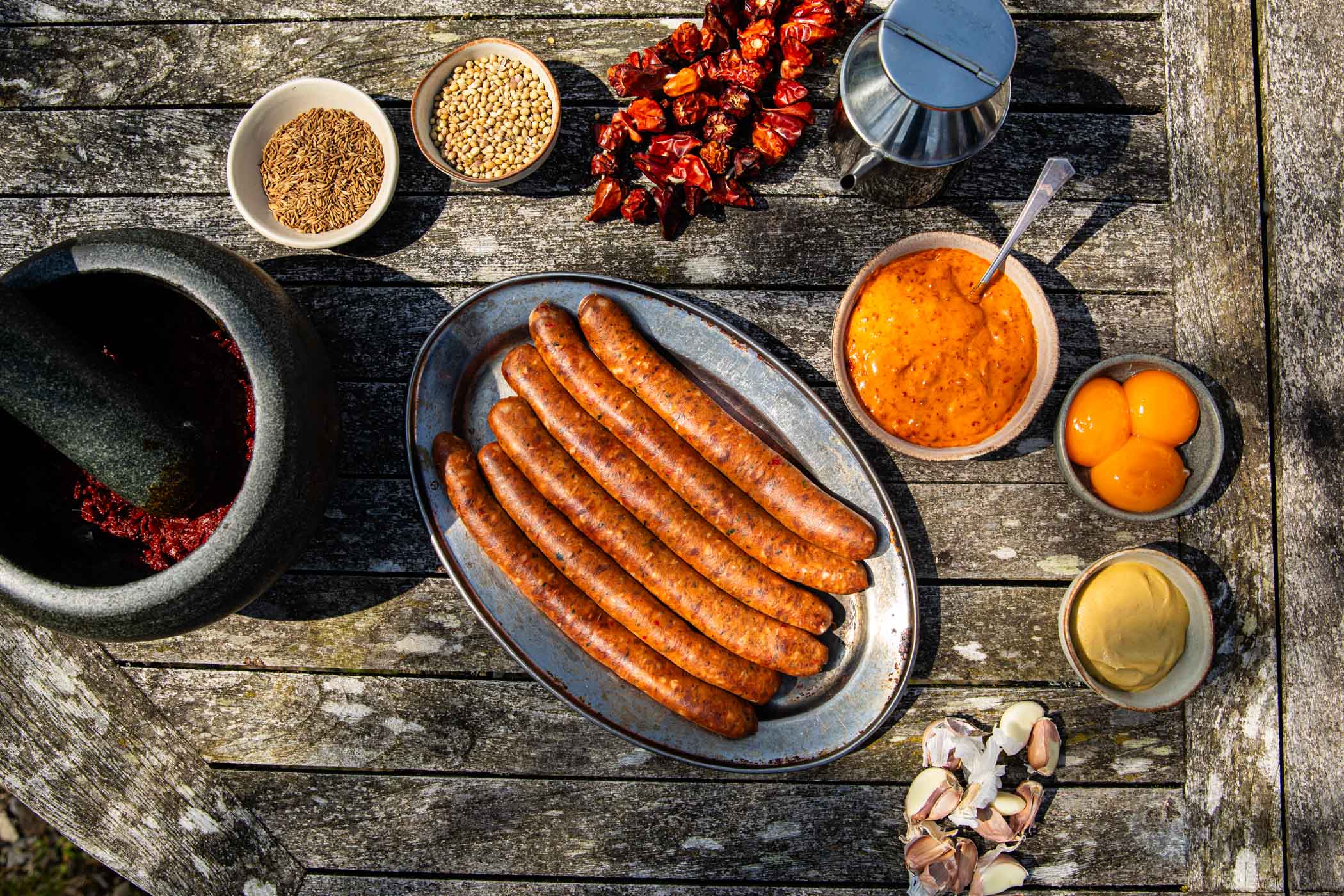 Henry Harris’ Lamb Merguez with Harissa Aïoli