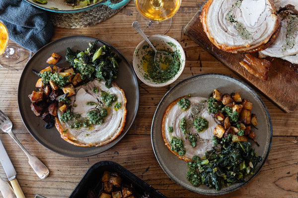 Easter Wild Garlic Porchetta