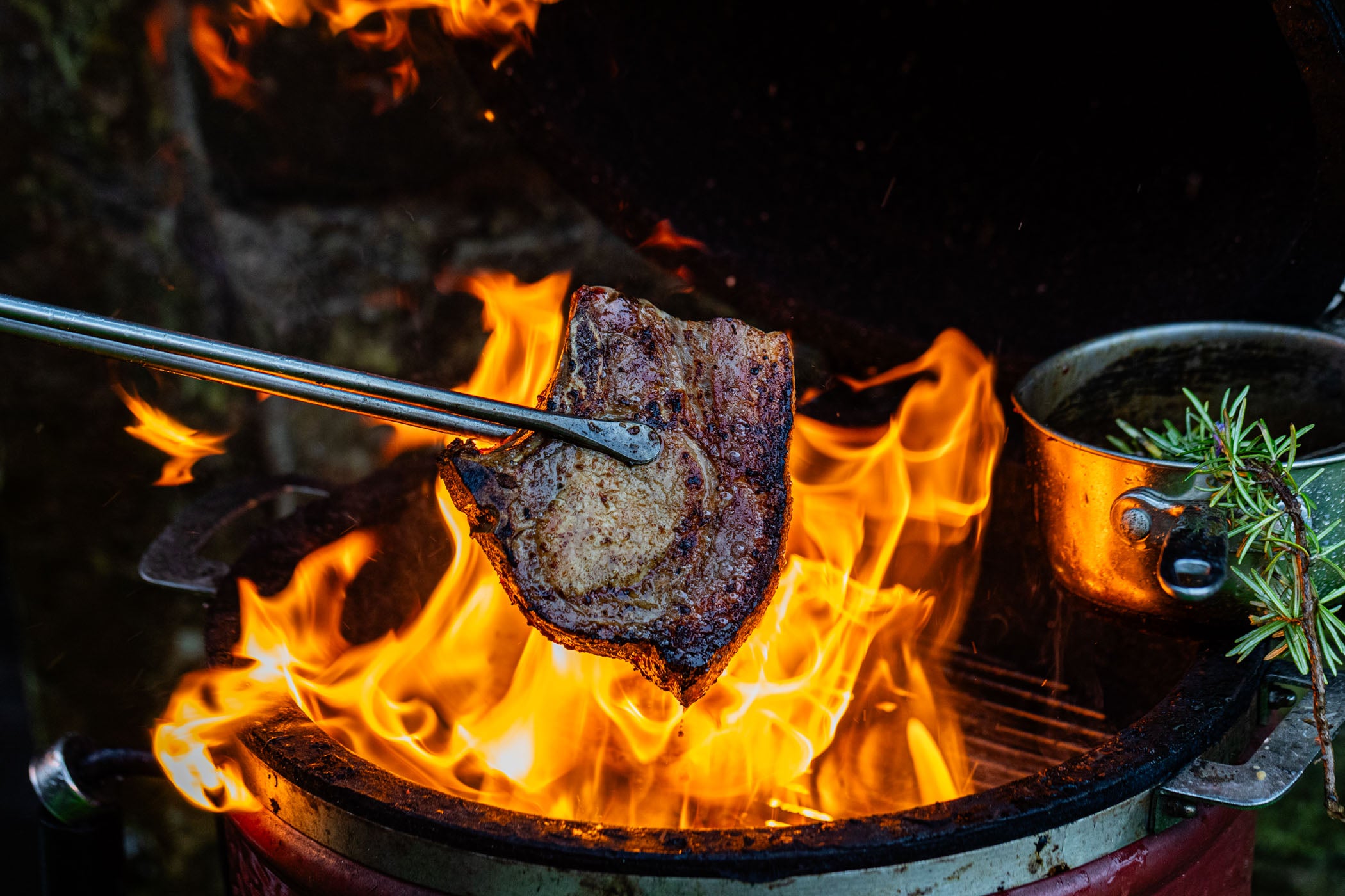 x Acme Fire Cult | Pork Loin Chops, Rindless + Grill Spice + Pork Jus & Fat + Mojo Rojo