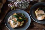 Rolled Chicken with Wild Garlic Stuffing