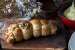 Rolled Chicken with Wild Garlic Stuffing